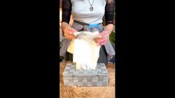 She created a cool canvas out of an IKEA bag Instructional Video