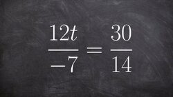 Deciding to multiply a proportion by the LCD rather than using cross multiplication Instructional Video