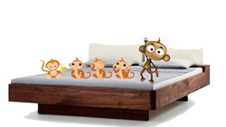 5 kleine Affen springen auf dem Bett (5 Little Monkeys Jumping on the Bed- Auf Deutsch) Instructional Video