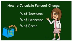 How to Calculate Percent Change - Percent Increase, Decrease and Percent Error Instructional Video