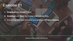Microsoft Project 2021 From Beginners to Advanced - Exercise 01-1 Instructional Video