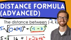 Distance Formula (advanced - missing coordinate) Instructional Video