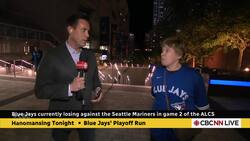 'Seattle's a better team': Unhappy Jays fan leaves Game 2 early | Hanomansing Tonight News Clip