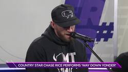 Country Star Chase Rice Performs On Trending News Clip