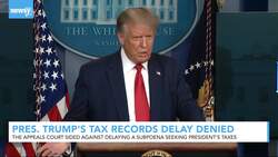 Appeals Court Won't Step In on President Trump's Tax Returns For Now News Clip