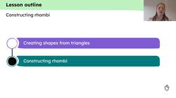 Constructing rhombi Instructional Video