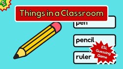 Guess the Classroom Object ESL Game Instructional Video