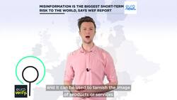 Misinformation is the biggest short-term risk to the world, says WEF News Clip