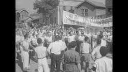 Korean youths demonstrate against the Korean War truce News Clip