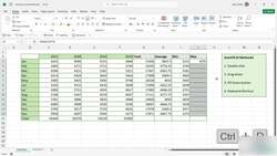 Microsoft Excel 2021365 - Beginner to Advanced - Autosum and AutoFill Instructional Video