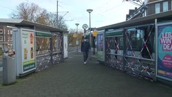 Debris after covid curfew protests News Clip