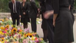 UK: Royal Family meet well-wishers at Balmoral after attending service in memory of Queen Elizabeth II at Crathie Kirk. News Clip