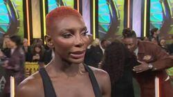 Michaela Coel at the Black Panther: Wakanda Forever premiere News Clip