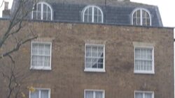 Residential street with wealthy expensive houses In Islington News Clip