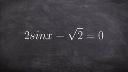 Solving for sine with no constraints Instructional Video