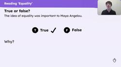Exploring Maya Angelou's 'Equality' Instructional Video