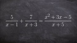 What are the restrictions on our solutions for a rational equation Instructional Video