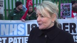 Unite secretary general meets striking ambulance workers on picket line in Coventry News Clip