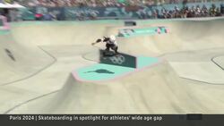 Olympic skateboarders ages 11 to 51 shred at Paris 2024 News Clip