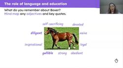 Boxer and the theme of education in 'Animal Farm' Instructional Video