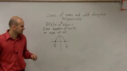 What do the number of zeros tell us about the degree of a polynomial Instructional Video