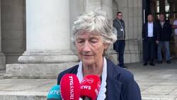 Catherine Connolly speaks as she lodges nominations papers for Irish presidency News Clip