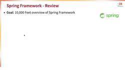 Java Programming for Complete Beginners - Java 16 - Step 17 - Getting Started with Spring Framework - Review Instructional Video