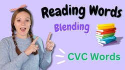 Learn to Read - Phonics Blending Practice 2 - CVC Words Instructional Video