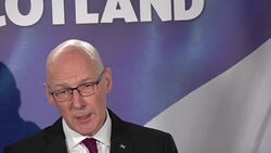 John Swinney takes questions at launch of SNP General Election campaign News Clip