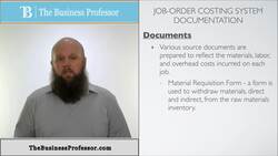 Documentations for Job Order Costing Instructional Video