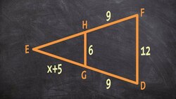 How to find the missing side of two similar triangles Instructional Video