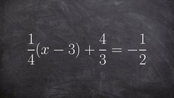 Learn how to solve a multi step equation with multiple fractions Instructional Video