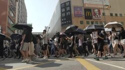 Pro democracy march in Hong Kong News Clip