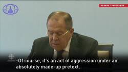 Lavrov: 'Of course it's an act of aggression' News Clip