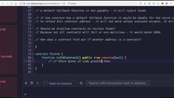 The Complete Solidity Course - Zero to Advanced for Blockchain and Smart Contracts - A Vulnerable Smart Contract Instructional Video