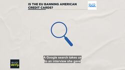 Is the EU banning American credit cards? News Clip
