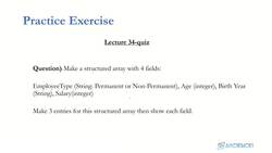 Data Science and Machine Learning (Theory and Projects) A to Z - NumPy for Numerical Data Processing: NumPy Structured Arrays Quiz Instructional Video