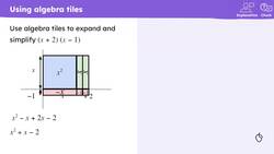 Checking and securing understanding of the product of two binomials Instructional Video