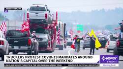 Convoy Protesting COVID-19 Mandates Circles Washington, D.C., Beltway News Clip