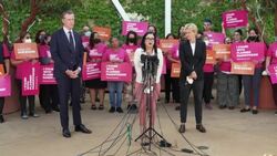 CLEAN : Governor Gavin Newsom vows to protect the right to abortion in California News Clip