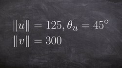 How to use magnitude and direction from a word problem to write the vector Instructional Video