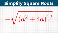 Simplify the square root with ex 8 Instructional Video