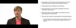 Corporate Governance and Proxy Advisory Firms - Explained Instructional Video