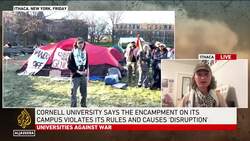 Cornell student suspended over Gaza protest speaks out News Clip