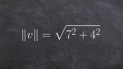 Find the magnitude and direction of a vector Instructional Video