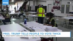 Pres. Trump Tells North Carolina Voters To Vote Twice News Clip