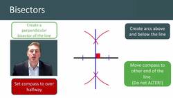 Constructing Perpendicular and Bisecting Lines Instructional Video