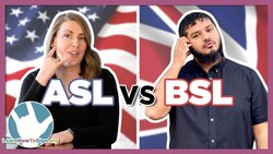 ASL vs BSL | Side by Side Comparison | American Sign Language and British Sign Language Instructional Video