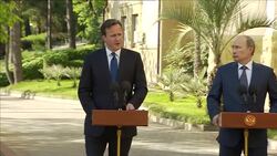Vladimir Putin and David Cameron press conference News Clip