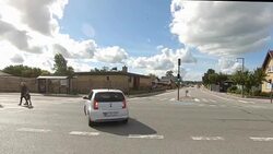 Copenhagen I synched series front driving studio process plate background Stock Footage